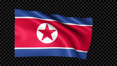 Korea North Flag