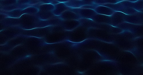 Abstract animation motion design with beautiful bright blue glowing energy electric magic cosmic wat