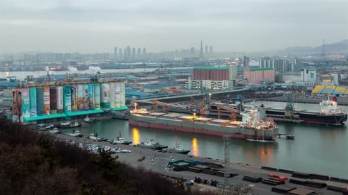 Incheon Trucking Transportation Korea River Port