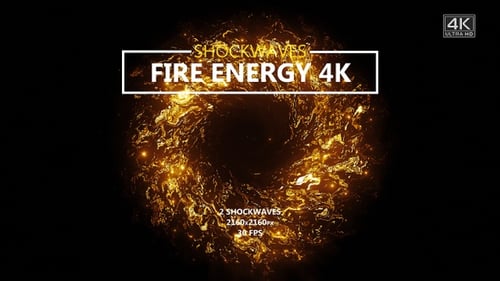 Abstract Fiery Energy Shockwave Reveal