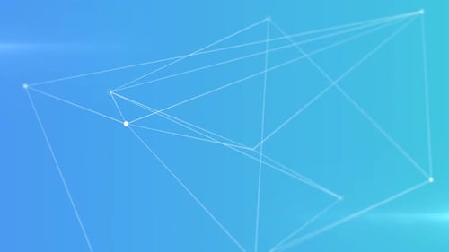 Digital generated video of geometric line