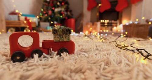 Toy Truck Present on Christmas Morning