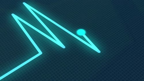 Blue Heartbeat Display Monitor 4K