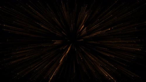 Gold Particles Laser Zoom Background