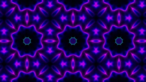 Vj Neon Kaleidoscope Loop 4K 15