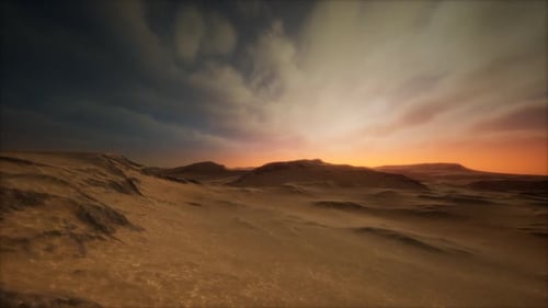 Tormenta del desierto en desierto de arena