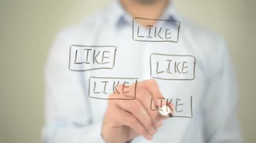 Man Writes Like Word Multiple Times