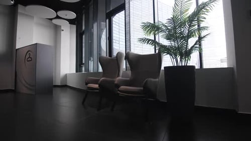 Two Armchairs in Modern Interior Space