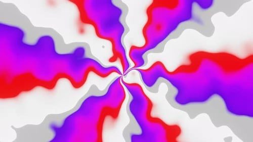 Rotation of Abstract Wriggling Multicolored Rays