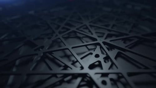the abstract background of complex hermetic forms reminiscent of clockwork