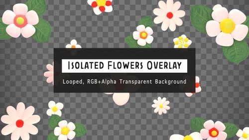 Isolated Flowers Overlay