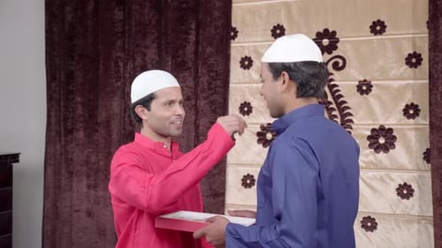 Friends celebrating Eid
