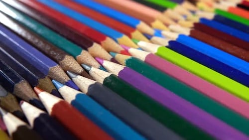 School Equipment Colorful Pencils