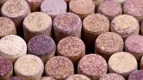 Varios tapones de madera para vino