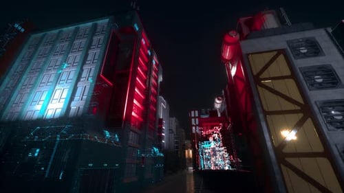 Cyberpunk Metaverse Straße 4K
