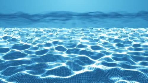 Blue Shimmering Water Surface Light Reflection Loop
