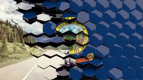 Hexagonal Grid Screen Wipe Transition