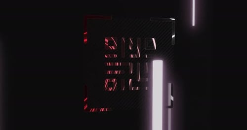Flickering white QR code