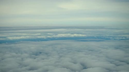 Aerial view cloud from plane view