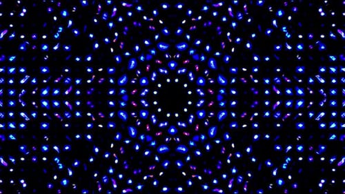 Dynamic Blue Light Grid Abstract Particle Motion Background