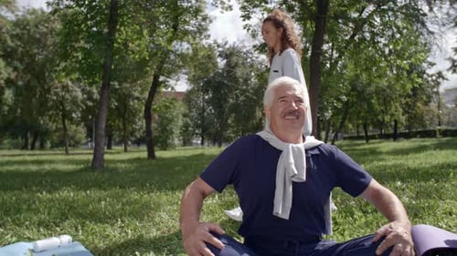 Senior Man Receives Massage in Grassy Park