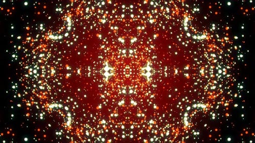 Boucle de formes abstraites du kaléidoscope