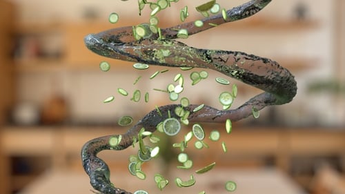 Falling Cucumber Water Elements Spiral