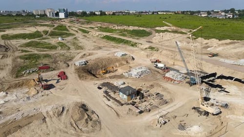 Gran construcción de un complejo residencial