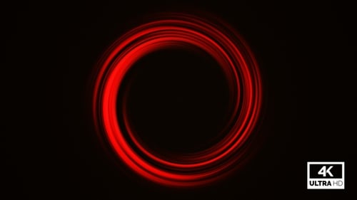 Abstract Colorful Swirling Light Circle Background Loop