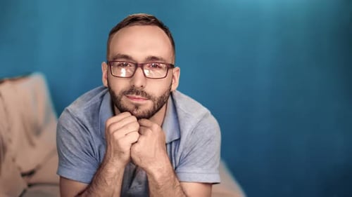 Young Adult Posing Indoors