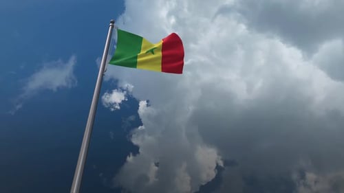 Senegal Flag Waving 2K