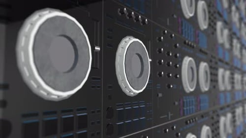 4K Close Up Dj Controller Wall Background Seamless Loop