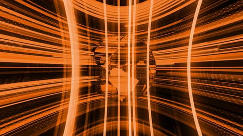 Technologie: Braune Farbe Cyberpunk Hologramm Earth Animated