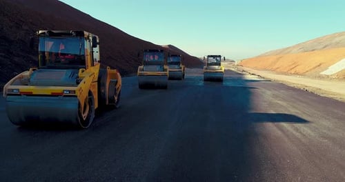 Road Rollers in Roadwork