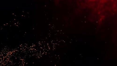 Dynamic Fire Sparks Overlay Background
