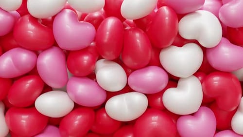 Dynamic Falling Hearts Celebration Transition