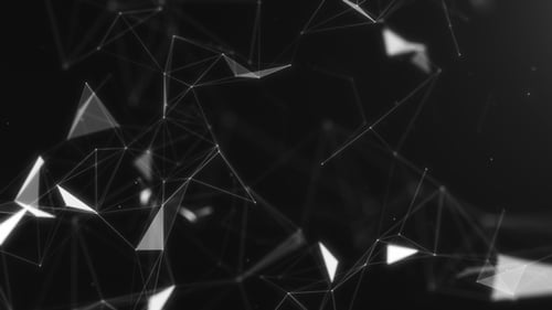 Modern Abstract Geometric Connection Network Background Loop