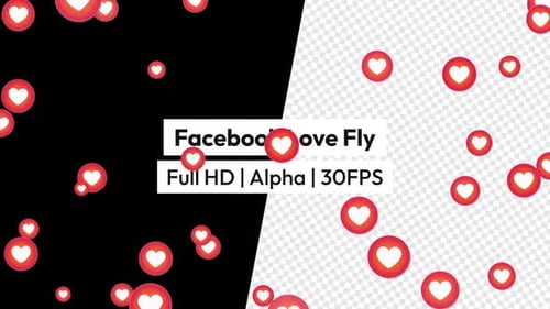 Floating Hearts Minimalist Social Media Reaction Overlay