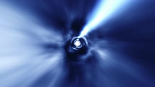 Colorful Hyperspace Light Speed Tunnel