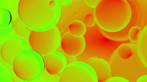 Dynamic Abstract Spheres Liquid Flow Background