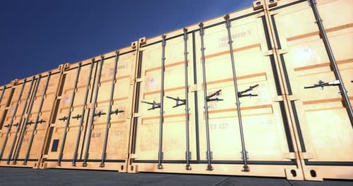 3D Animation of Shipping Container Doors Opening
