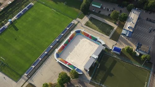 Sports Complex in the Center of Minsk with Outdoor Sports Grounds for Games
