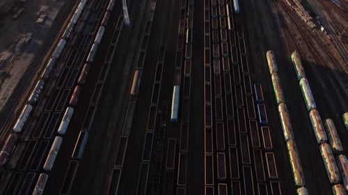 Drone sobrevoa a ferrovia