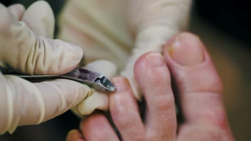 Process of pedicure