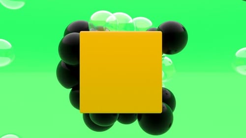 Black and Glass Soft Ball Orange Box Intro 3d Style