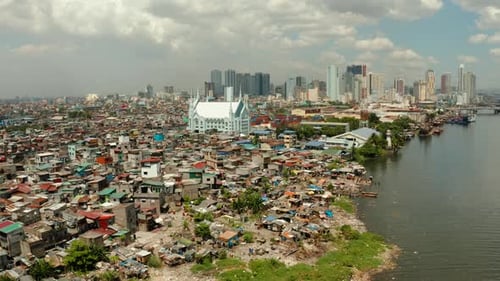 Die Stadt Manila, die Hauptstadt der Philippinen