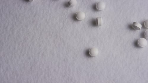Rotating stock footage shot of vitamins and pills - VITAMINS 0081