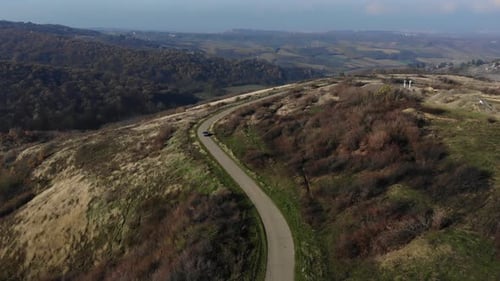 Car On A Mountain Road