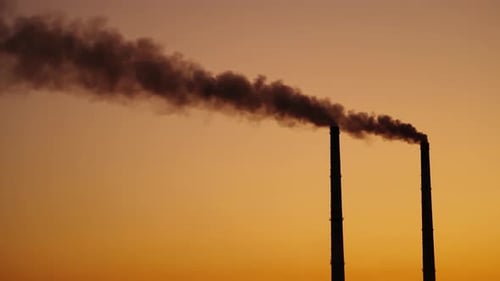 Dirty Emissions on the Orange Sky Background