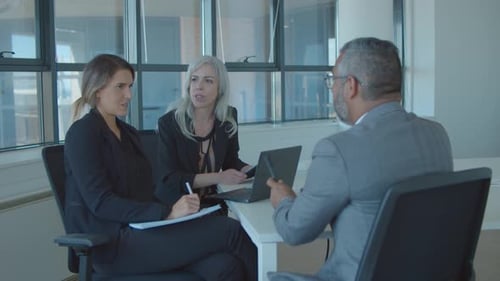 Business People Having Meeting at Modern Office